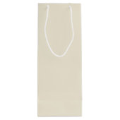 Eggshell Solid Color Geschenktüte Für Weinflaschen (Rückseite)