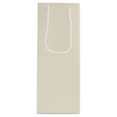 Eggshell Solid Color Geschenktüte Für Weinflaschen (Vorderseite)