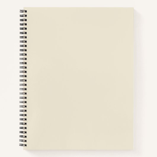 Eggshell Solid Color Notizblock (Vorderseite)