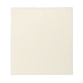 Eggshell Solid Color Notizblock (Vorderseite)