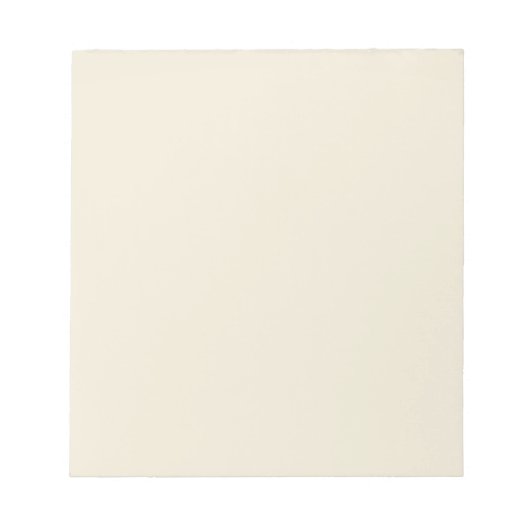 Eggshell Solid Color Notizblock (Vorderseite)