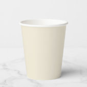 Eggshell Solid Color Pappbecher (Rückseite)