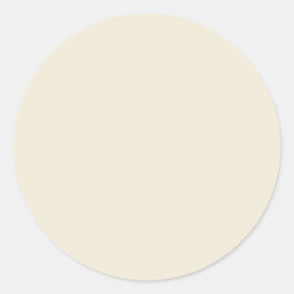 Eggshell Solid Color Runder Aufkleber