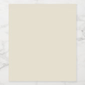 Eggshell Solid Color Weinetikett (Einzelnes Label)