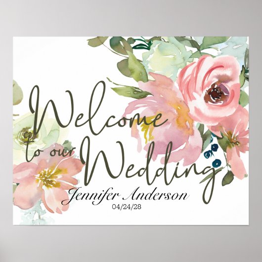 Eggshell und Blush Brautparty Poster (Vorne)