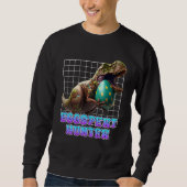 Eggspert Easter Eggs Hunt Dinosaur Easter Bunnies Sweatshirt (Vorderseite)