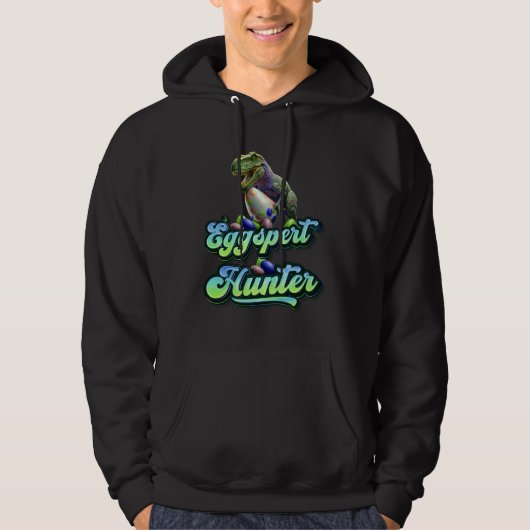 Eggspert Easter Eggs Hunter Easter Dinosaur Egg  1 Hoodie (Vorderseite)