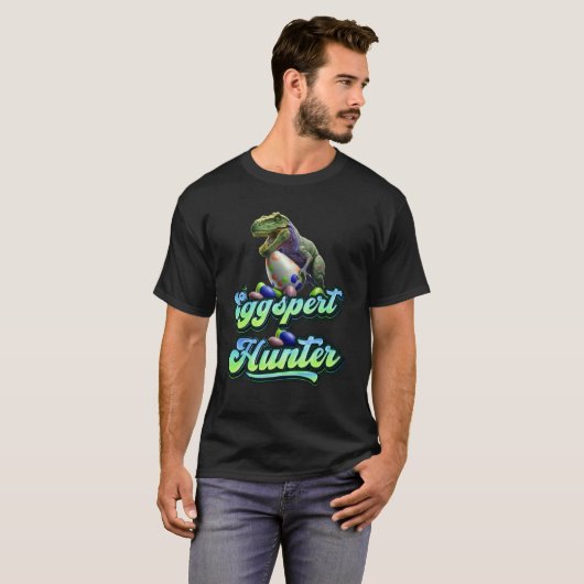 Eggspert Easter Eggs Hunter Easter Dinosaur Egg 1 T-Shirt (Vorne ganz)