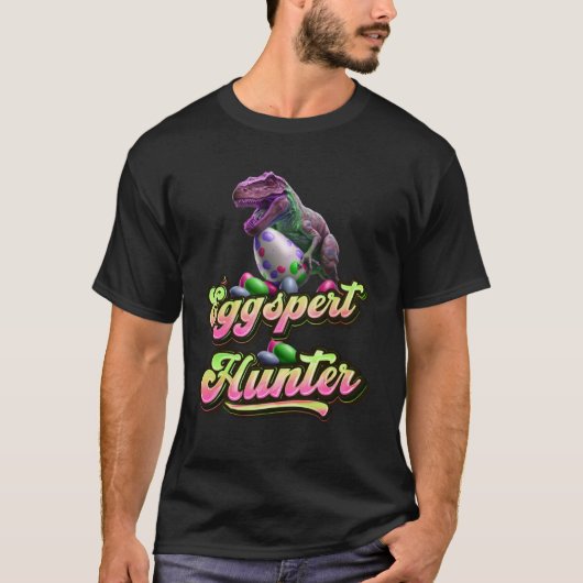 Eggspert Easter Eggs Hunter Easter Dinosaur Egg  3 T-Shirt (Vorderseite)
