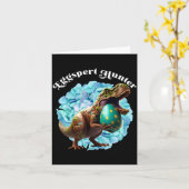 Eggspert Hunter Easter Egg Hunting Illustration Karte (Gelbe Blume)