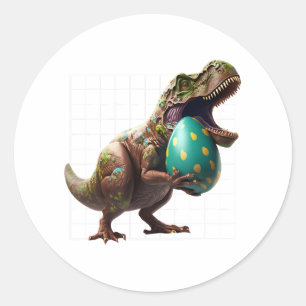 Eggspert Ostereier Hunt Dinosaur OsterBunnies Runder Aufkleber