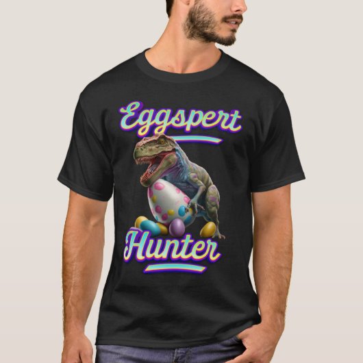 Eggspert Ostereier Hunter Ostern Dinosaurier Ei T-Shirt (Vorderseite)