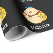 Eggsplorer Funny Egg Explorer Puck Dark BG Geschenkpapier (Rolleneckpunkt)