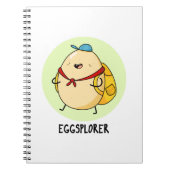 Eggsplorer Funny Egg Explorer Puff Notizblock (Vorderseite)