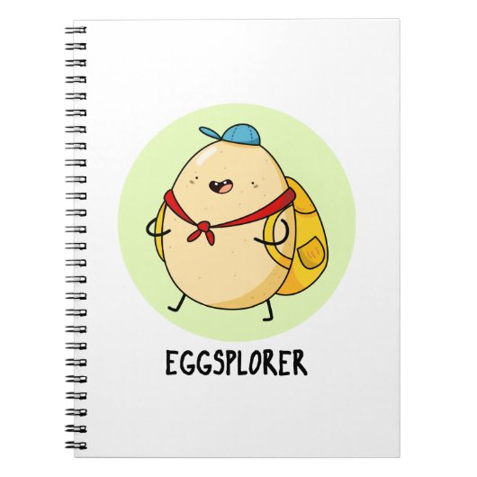Eggsplorer Funny Egg Explorer Puff Notizblock (Vorderseite)