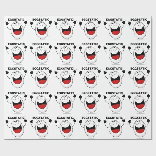 Eggstatic-Ei Geschenkpapier (Flach)