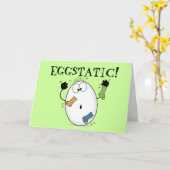 Eggstatic-Ei Karte (Gelbe Blume)