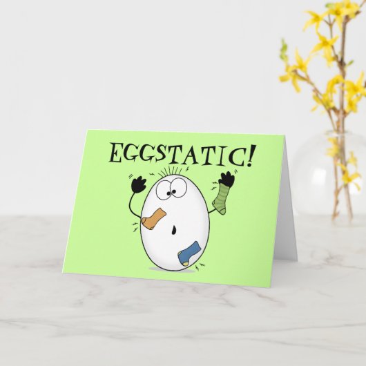 Eggstatic-Ei Karte (Gelbe Blume)