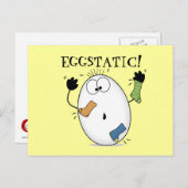 Eggstatic-Ekstatisches Ei Postkarte (Vorne/Hinten)