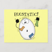 Eggstatic-Ekstatisches Ei Postkarte (Vorderseite)