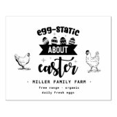 Eggstatic Oaster | Eierkarton - Briefmarke Gummistempel (Prägung)