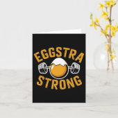 Eggstra Eggstra Starker Funny Eiweiß Bodybuilding Karte (Gelbe Blume)