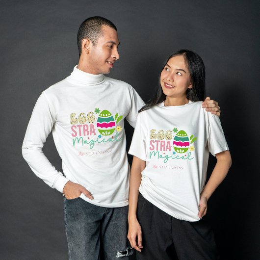 Eggstra Magical Oaster, fette Typografie-Familie T-Shirt