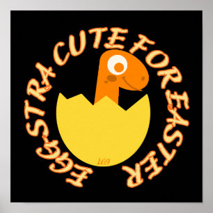 EGGSTRA NIEDLICH FÜR OSTERE OSTERDINNE POSTER