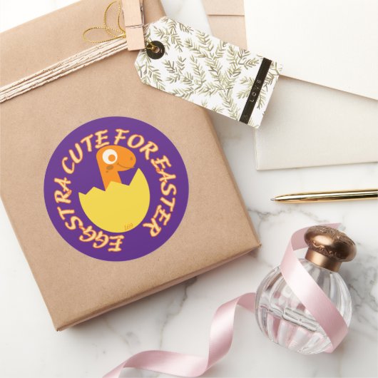 EGGSTRA NIEDLICH FÜR OSTERE OSTERDINNE RUNDER AUFKLEBER (Schenken)