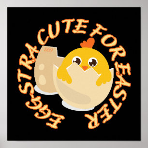 EGGSTRA NIEDLICH FÜR OSTERFRISCHE Osterkichtengabe Poster