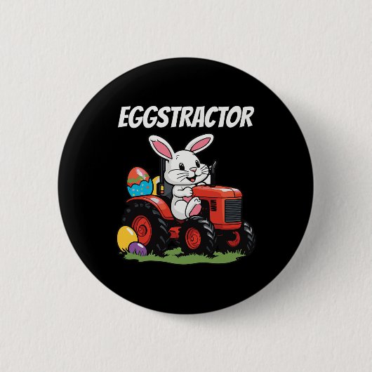 Eggstractor Funny Ostertag Männer Frauen Sonniges Button (Vorderseite)