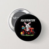 Eggstractor Funny Ostertag Männer Frauen Sonniges Button (Vorne & Hinten)