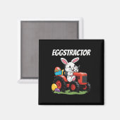 Eggstractor Funny Ostertag Männer Frauen Sonniges Magnet (Vorderseite/Rückseite)