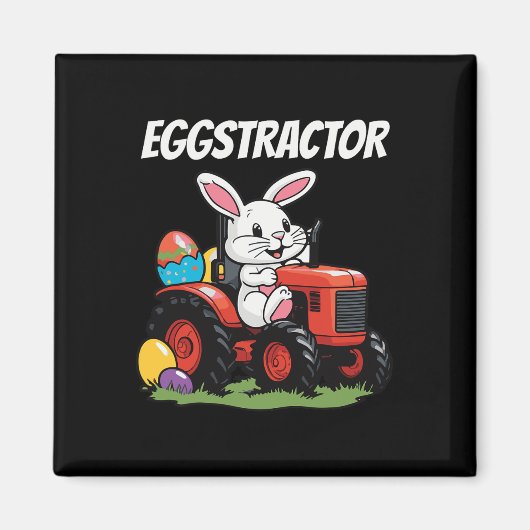 Eggstractor Funny Ostertag Männer Frauen Sonniges Magnet (Vorne)