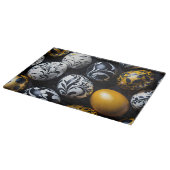 "Eggstraordinary Swirls" Glass Cutting Board Schneidebrett (Ecke)
