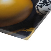 "Eggstraordinary Swirls" Glass Cutting Board Schneidebrett (Ecke)