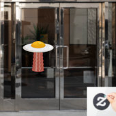 Eggstraterrestrial Fensteraufkleber (Büro Tür)