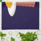 Eggstraterrestrial Geschirrtuch (Gefaltet)