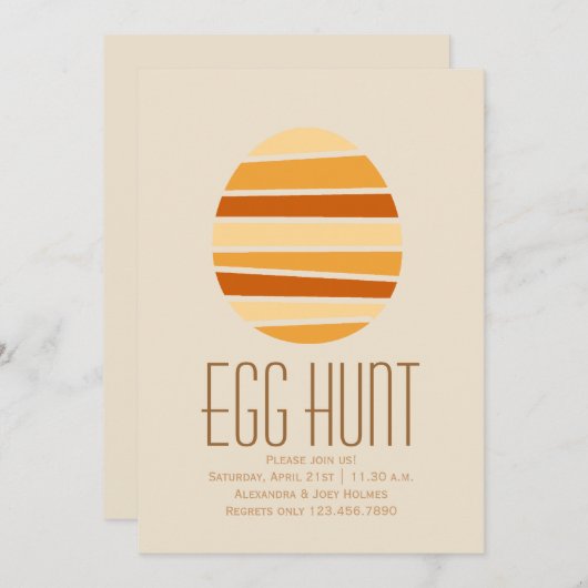 Eggstravaganza Einladung (Vorne/Hinten)