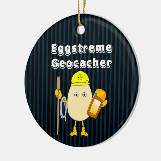 Eggstreme Geocaching Keramik Ornament (Links)