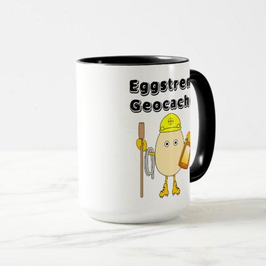 Eggstreme Geocaching Tasse (VorderseiteRechts)