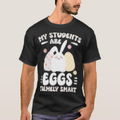 Eggstremely Smart Teacher Easter Bunny Teaching Ea T-Shirt (Vorderseite)