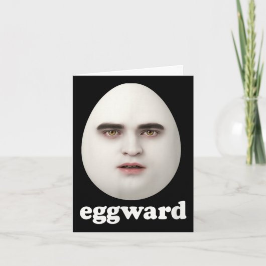 Eggward Funny Meme Karte (Vorderseite)