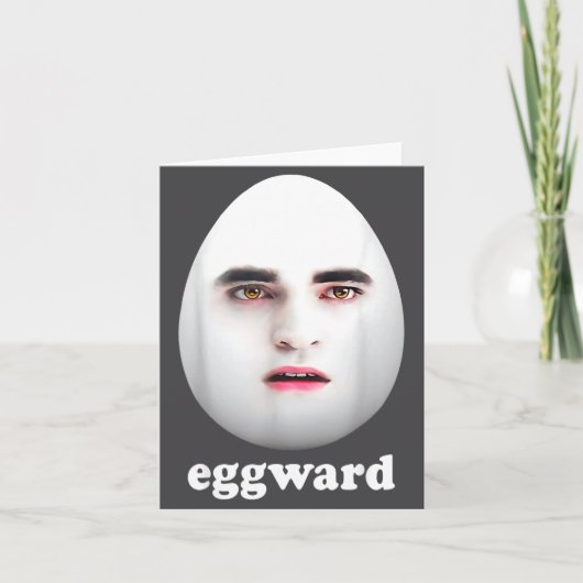 Eggward Lustiges Meme  Karte (Vorderseite)