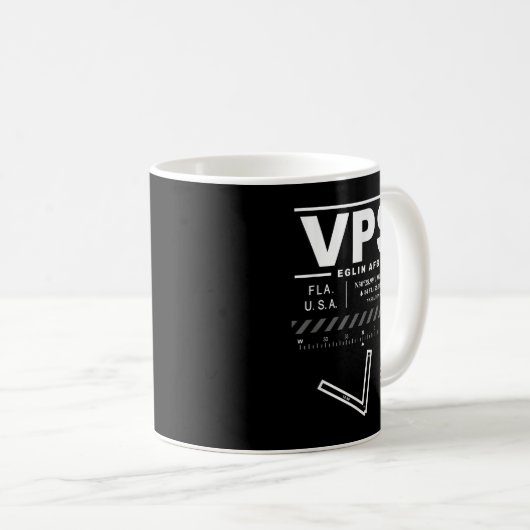 Eglin AFB Air Force Base Florida VPS Kaffeetasse (VorderseiteRechts)