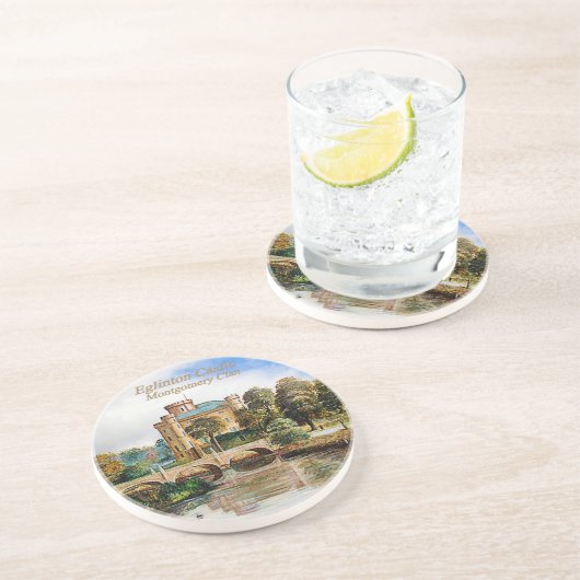 Eglinton Castle - Scottish Montgomery Clan Untersetzer (Seite)