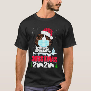 Eglish Springer Spaniel Face Maske Dog Weihnachten T-Shirt