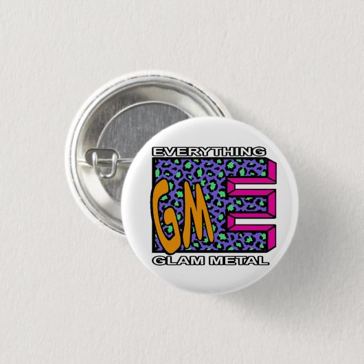 EGM Blue Leopard-Logo - Kleine Taste Button (Vorne & Hinten)