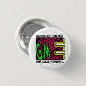 EGM Rosa Tiger Strip Logo Kleine Taste Button (Vorne & Hinten)