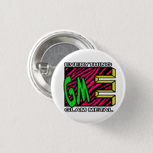 EGM Rosa Tiger Strip Logo Kleine Taste Button (Vorne & Hinten)